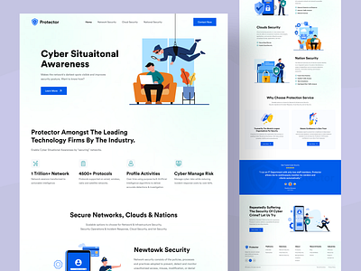 Cyber Security platform landing page company cyberattack cybersecurity cybersecurity landingpage data security hiring internet security kit landingpage privacy saas landingpage secure security security patch social media security uiux design vpn webdesign website website landingpage design
