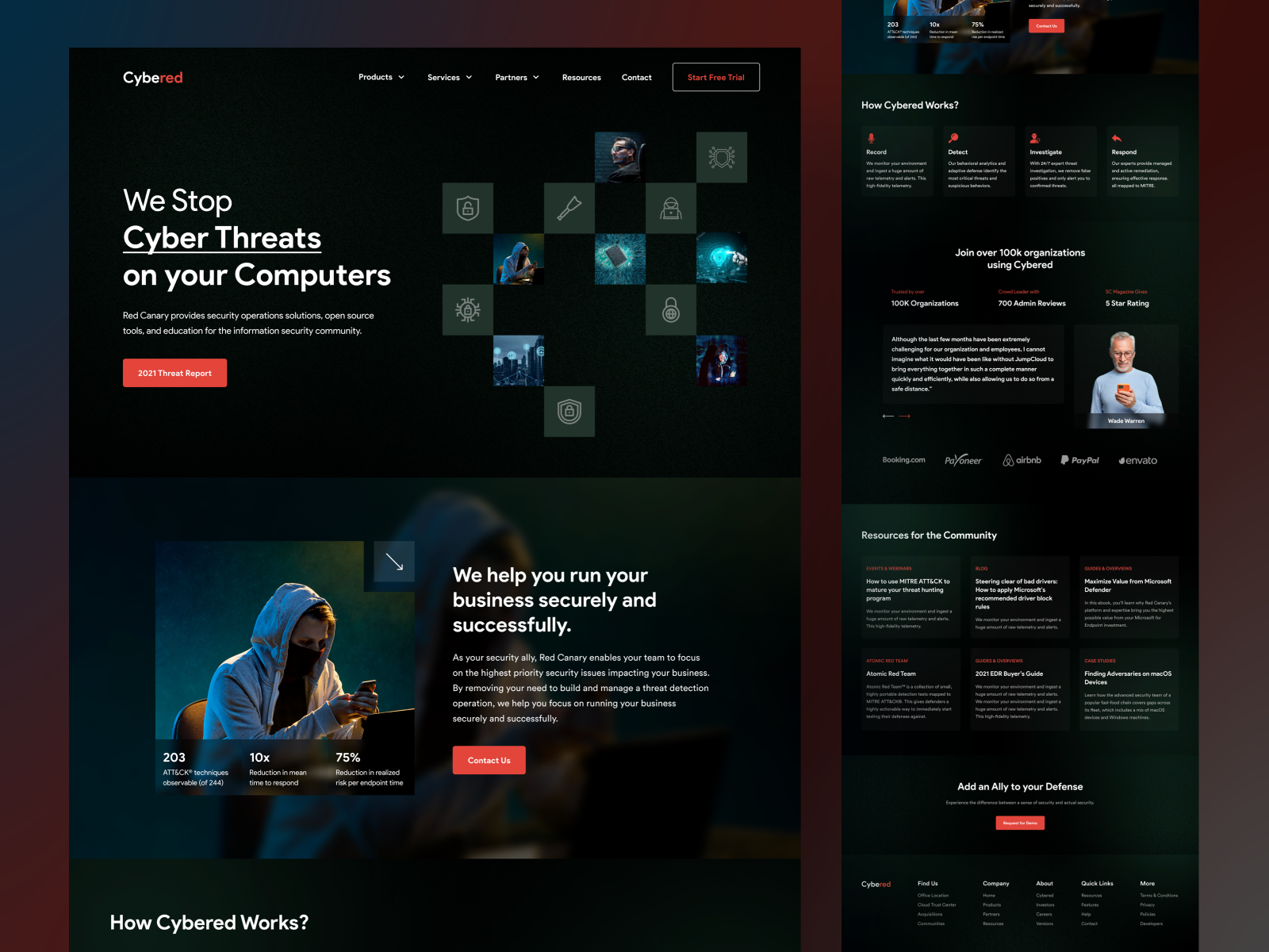 Cyber Security Platform Landing Page By Nasim ⛹🏻‍♂️ On Dribbble