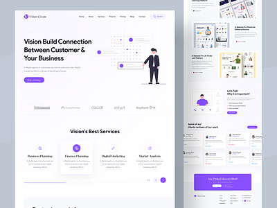 Agency Landing Page agency landingpage app landingpage clean design design designer digital agency landing page graphic design it farm landingpage product professional social media ui ui kit uiux design user interface design ux visual design web design web landing page