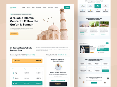 Taqwa - Islamic Center & Masjid Website