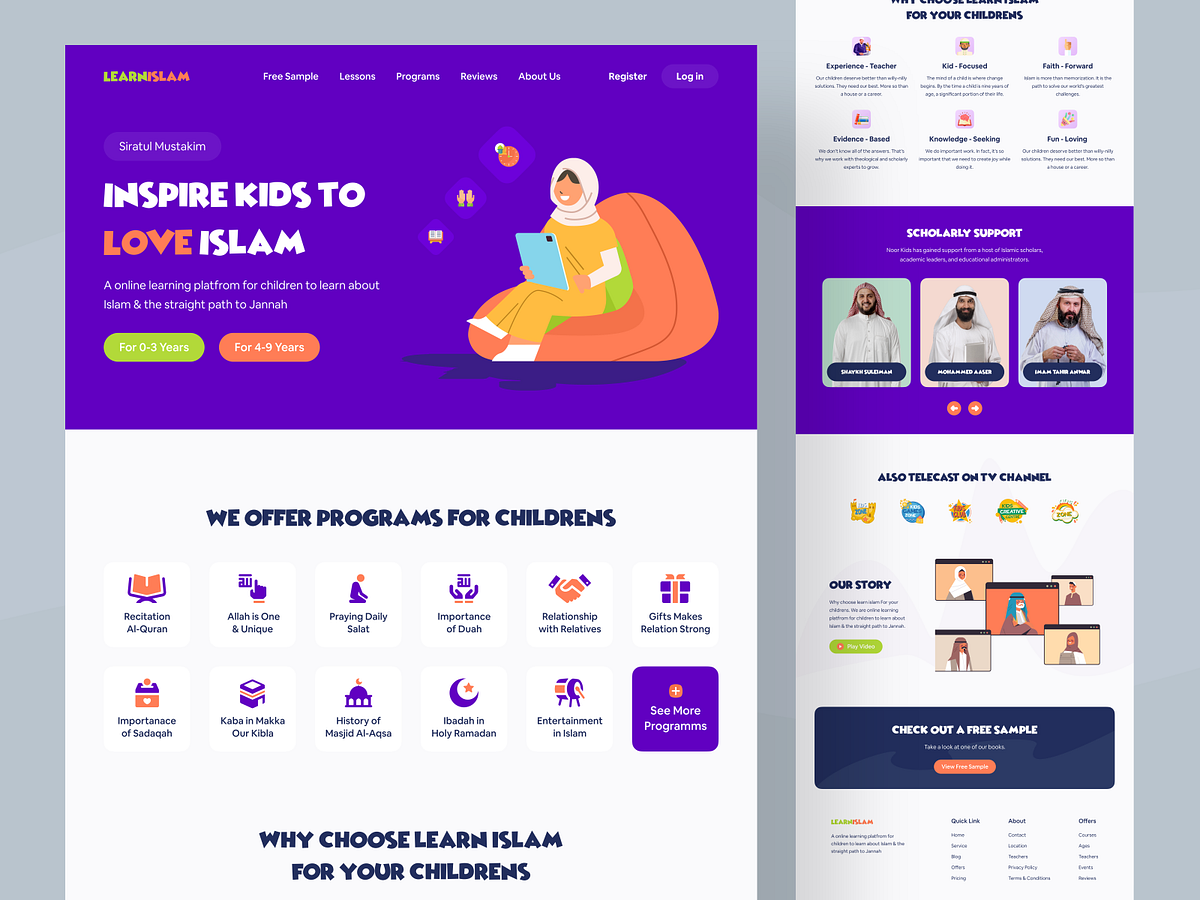 Online learning platform for children by Nasim ⛹🏻‍♂️ on Dribbble