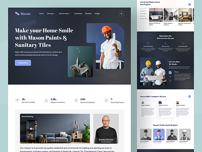 Construction Company Website building construction business construction company contractor creativepeoples home home service house building house constructions mobile app real estate roof construction service provider uiux design web uiux design website landing page design