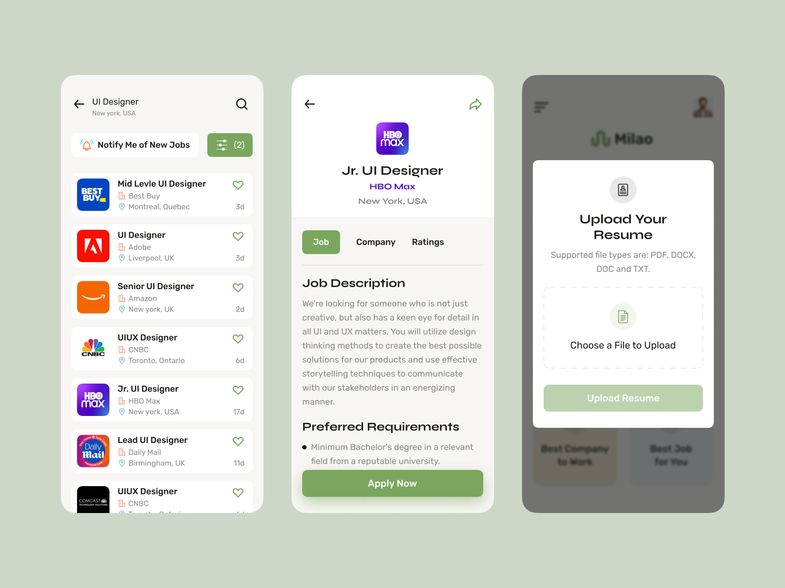 Job Search Platform - Mobile App by Nasim ⛹🏻‍♂️ on Dribbble