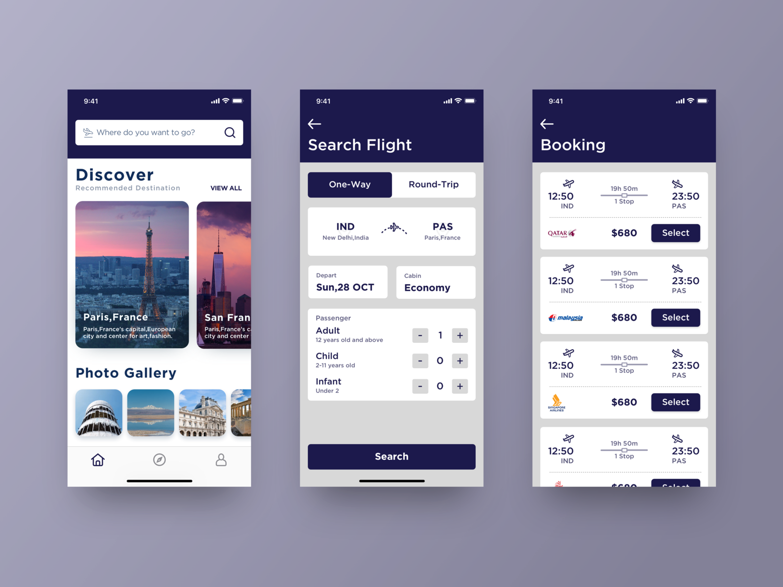Flight Booking App By Nasim On Dribbble