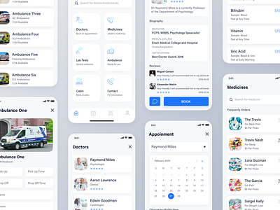 Healthcare App Design Concept activity android app appointment care clean clinical dental care design doctor app health app healthcare app hospital hospital app ios app medical app mobile app product ui ux