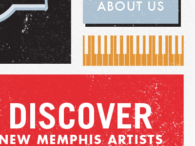 Discover New Memphis Artists black blue clients john red texture top secret