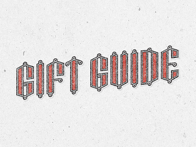 Gift Guide Typography gift guide red texture typography