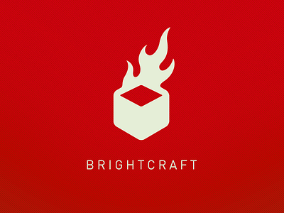 Brightcraft Logo box brightcraft fire identity logo mark