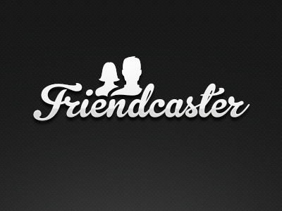 Friendcaster Logo (now with people!) android friendcaster gelato logo script shiny