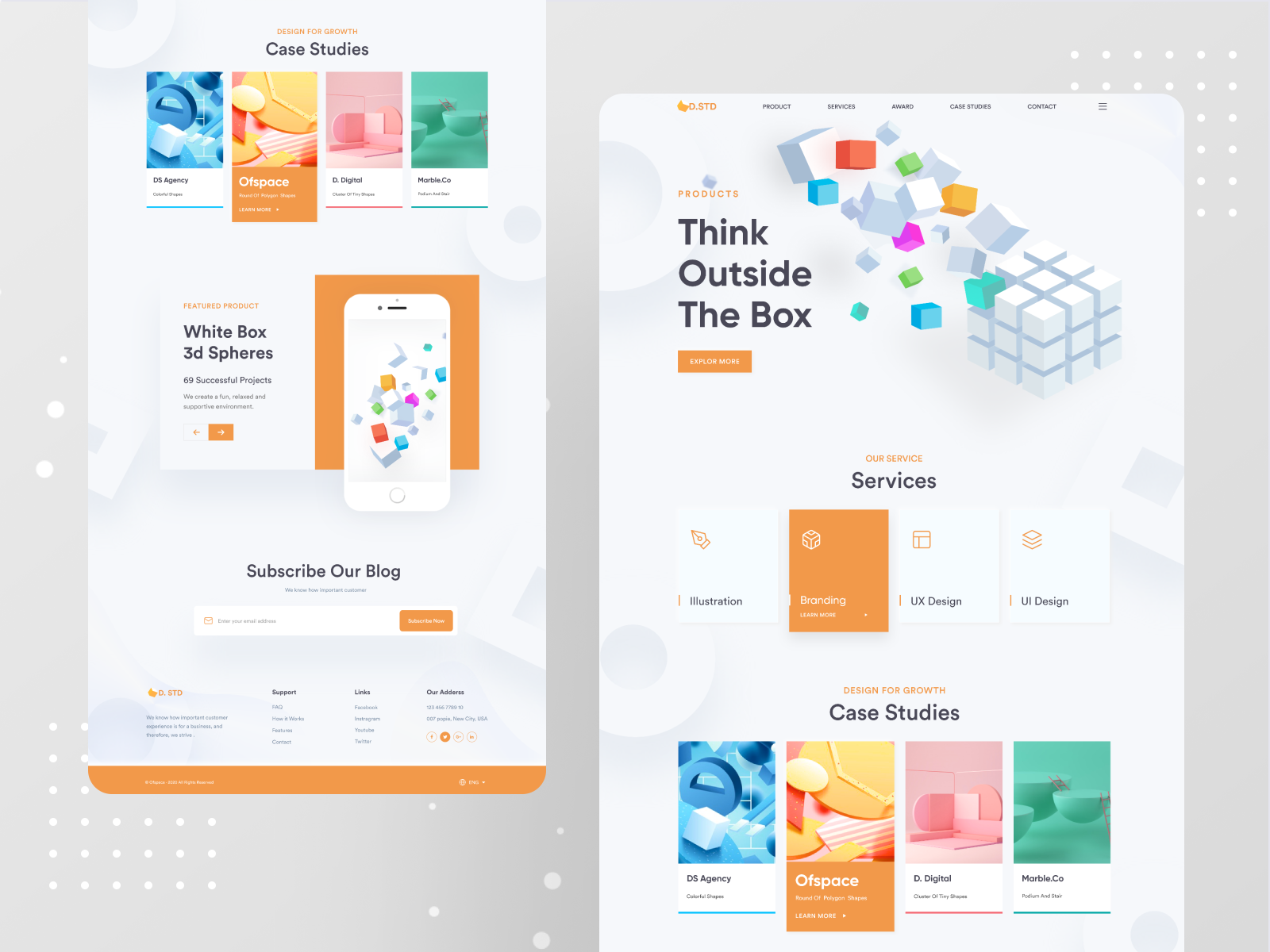 Design Studio Landing page by Ashik 🕸 for Ofspace UX/UI on Dribbble