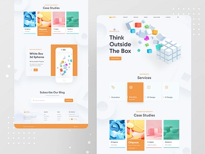 Design Studio Landing page 2020 trend 3d art colorful concept concert creative landing page landing page design landing page ui landingpage minimal popular product redesign uidesign uiux uiuxdesign webdesign website website concept