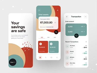 finance: mobile banking app app design banking banking app bankingapp creditcard exchange financial financial app fintech minimal mobile mobile application mobile apps mobile bank mobile banking app mobile design mobile ui mobile ux savings app transaction
