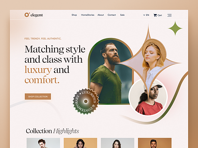 Fashion website concept