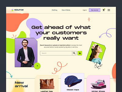 Fashion Landing Page beautify clothing clothing brand concept ecommerce fashion landing page design landingpage minimal model onlineshop outfits redesign streetwear style ui wardrove web design webdesign website concept