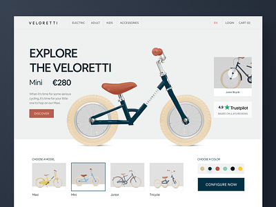 Veloretti-Bike Landing page