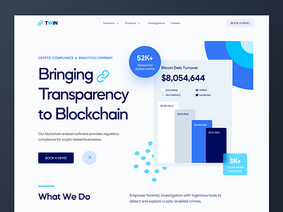 Blockchain Website Design Concept 🔥 blockchains crypto cryptowebsite defi design ethereum header invest landing page design landingpage meta nft design redesign token transaction uidesign wallet webdesign website website concept