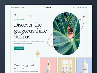 MYSA- Beauty Products Web Exploration