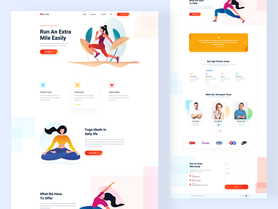 Yoga Landing Page Design 2019 trends clean concept creative design landing landing page landing page design landing page ui landingpage minimal ui uidesign uiux web webdesign website website concept website design yoga