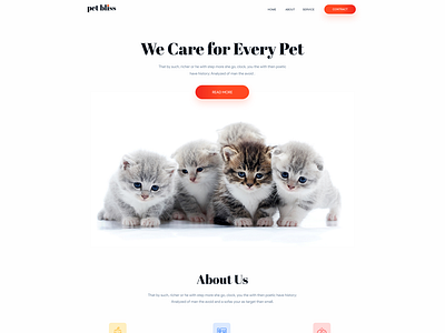 Pet Care Landing Page Design by Ashik 🕸 on Dribbble