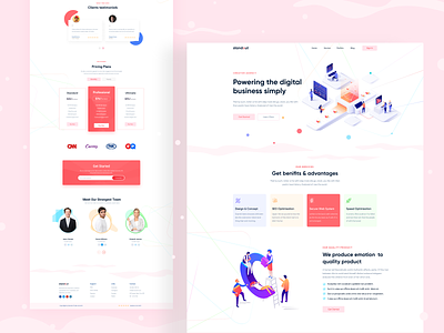 SEO Agency Website 2019 trends agency clean ui colourful concept creative illustration landing page landing page design landing page ui landingpage minimal typogaphy ui uidesign web web design webdesign website website concept