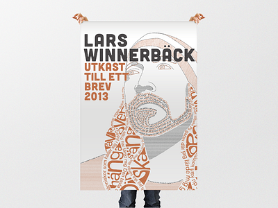 Typographic Poster illustrator lars winnerbäck portrait poster typographic poster typography vector