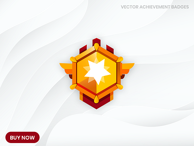 Vector Badges achievement badge badges clean experience illustration illustrator level rank rating reward skill vector
