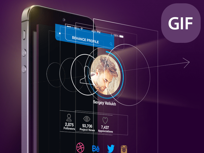 Designer screen GIF-Animation by tubik UX for tubik on Dribbble