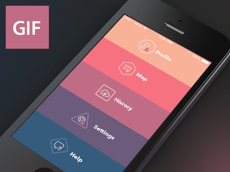 GIF Animation of an App by tubik UX for tubik on Dribbble