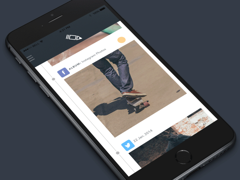 GIF Image Manipulation animation appdesign flat gif interface ios8 iphone6 studio ui ukraine ux