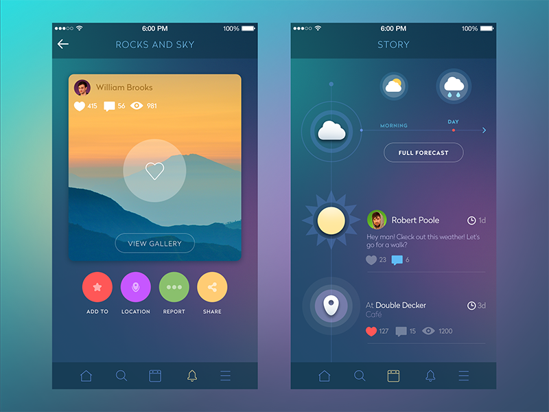 Social Network by Sergey Valiukh for tubik on Dribbble