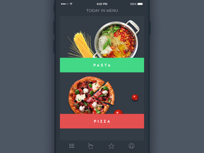 GIF Animation for Recipes and Cooking animation app design feed flat gif ios material mobile product design ui ukraine ux