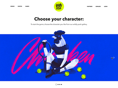 Game Characters Choice Interactions animation application art character character design design design agency flat graphic design hero section illustration interface landing parallax promo ui ux web web design website