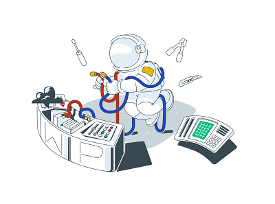 XWP test adobe illustrator art astronaut branding charactedesign character color cosmonaut cute art dashboard design figure illustration repairs spaceman ui vector