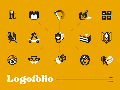 Logofolio 2020 — 2022 adobe illustrator art brand identity branding charactedesign cute art design formstyle graphic design identidade visual identity illustration logo logo design logos logotype portfolio typography ui vector