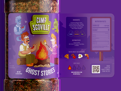 Packaging for spice line «camp scoville»