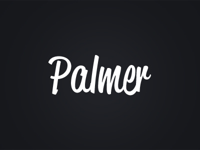 Palmshot brand branding font logo new logo re brand script typography