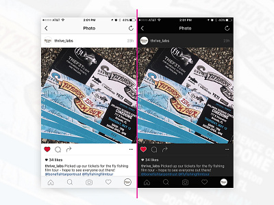 Instagram Light vs. Dark