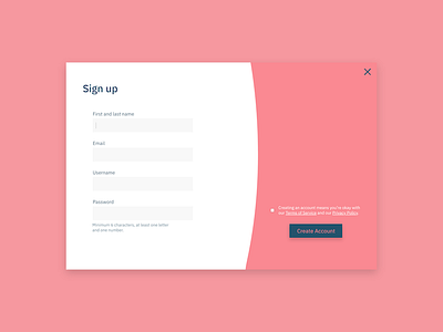Daily UI #001: Sign up