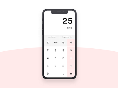 Daily UI #004: Calculator app calculator challenge daily dailyui design mobile ui ux