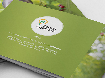 Serbia Organica brochure back cover back cover brochure food fruits green organic