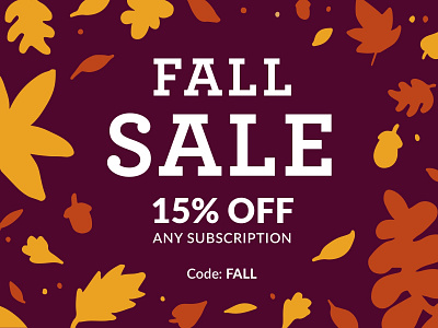 Fall Sale Promo