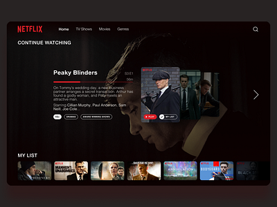 Netflix concept design