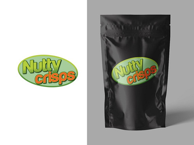 Nutty Crisps Logo design | Food logo design template