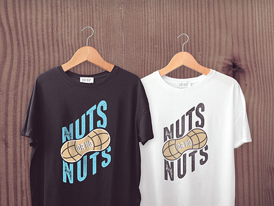 Nuts or no nuts t shirt design logo logo design nut t shirts nuts template t shirt t shrit vector