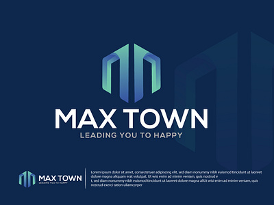 Max town modern logo | Modern and premium logo design