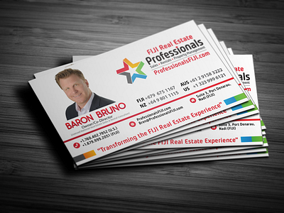 Professional FIJI Real estate Business Card