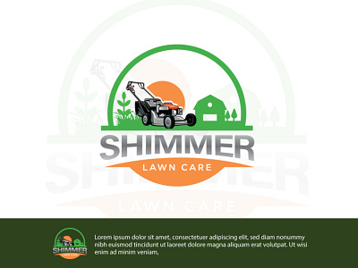 Shimmer Lawn Care logo and Branding | Lawn Care Logo creative logo dribbble free logo landscape landscaping logo lawn care lawn care creative logo lawn icon lawn logo logo logo design logo idea logo within 6 hours modern logo potrait