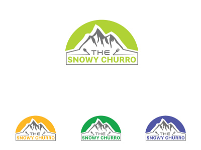 The Snowy churro logo food delivery logo food logo logo logo design logo idea logotype resturant logo