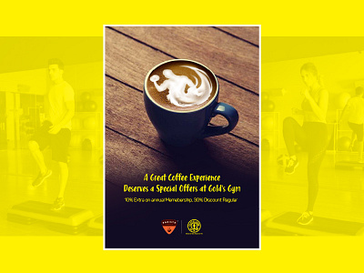 Gold's Gym for Barista app barista coffee discount emailer fitness gym health membership offer sale ui web