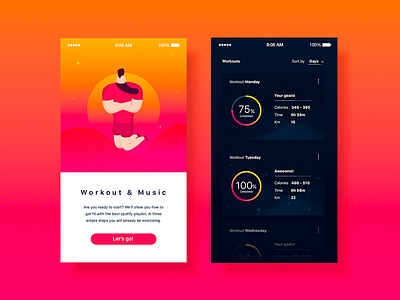 Workout&Music UX/UI project